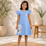 little shine girls frock code tq 94 2yrs,4yrs,6yrs 230,250,270