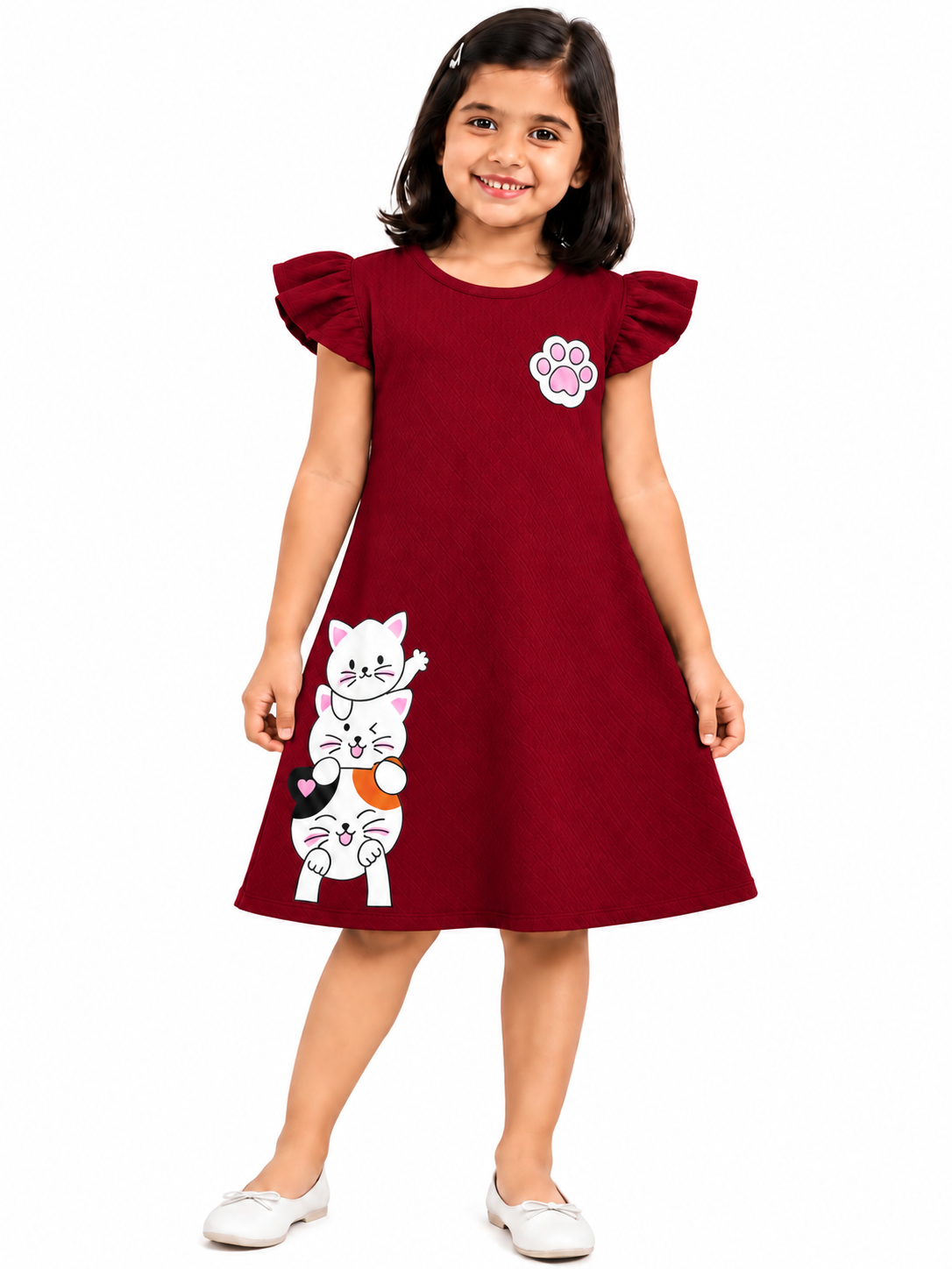 little shine girls frock code tq 94 2yrs,4yrs,6yrs 230,250,270 (3)